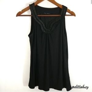 Cable and Gauge Black Tank Top